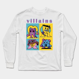 Comic characters super villains Long Sleeve T-Shirt